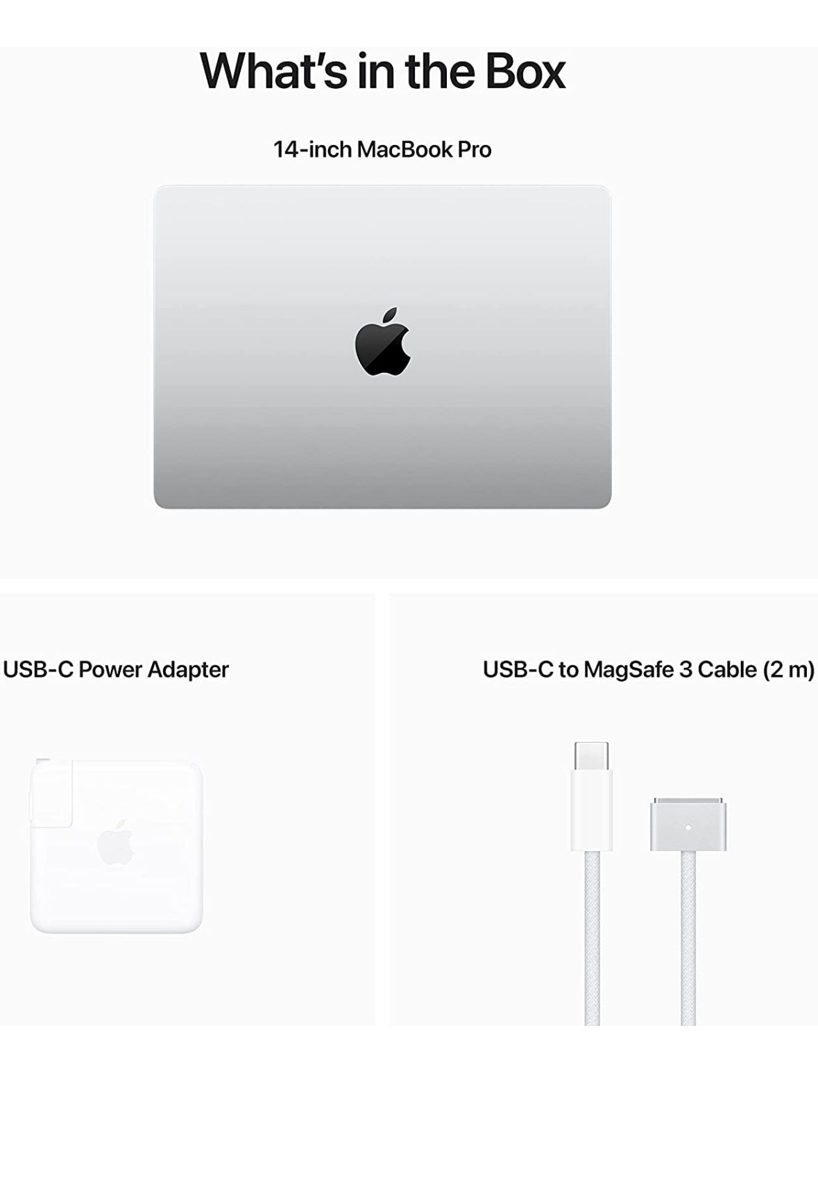 Apple 2023 MacBook Pro Laptop, Apple M2 Pro chip, 10‑core CPU and 16‑core GPU: 14.2-inch Liquid Retina XDR Display, 16GB Unified Memory, 512GB SSD Storage. Works, iPhone/iPad; Silver, English