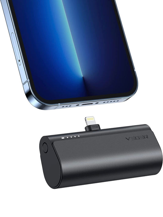 Mini Portable Charger for iPhone, VEGER 5000mAh 20W PD Fast Charging Battery Pack, Cordless Portable External Backup Charger for iPhone 14, 13, 12, 8, 7, XR, XS Max, Pro Max, AirPods