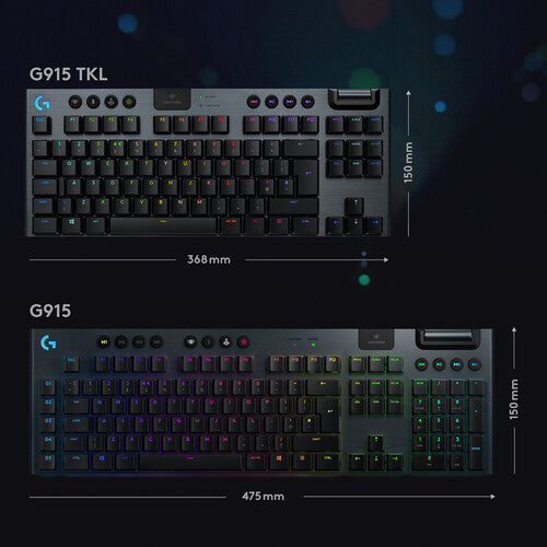 Logitech G G915 TKL LIGHTSPEED Wireless RGB Mechanical Gaming Keyboard (GL Tactile)