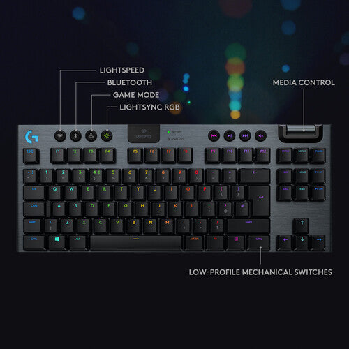Logitech G G915 TKL LIGHTSPEED Wireless RGB Mechanical Gaming Keyboard (GL Tactile)